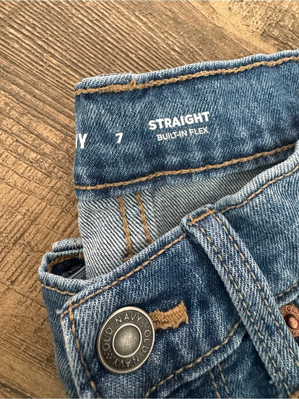 Old Navy Kids Blue Denim Jeans - Classic Straight Leg